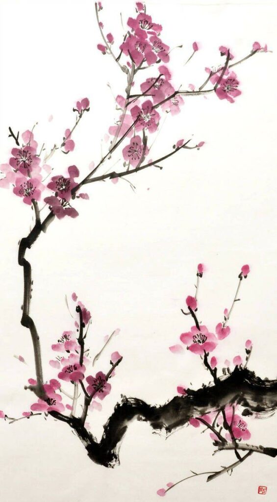 Branche de prunier